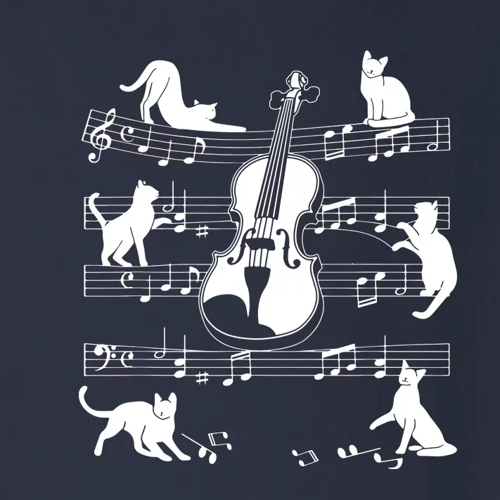 Violinist Cats For Cat Loving Violin Player Toddler Long Sleeve Shirt