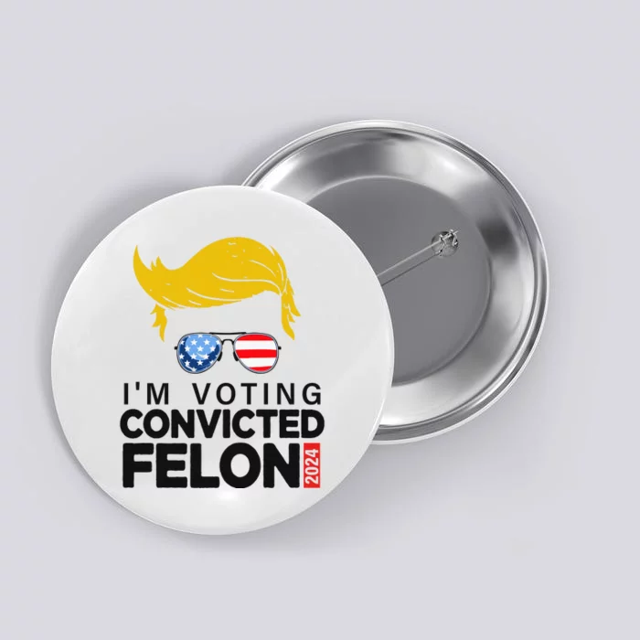 Voting Convicted Felon 2024 Graphic Button