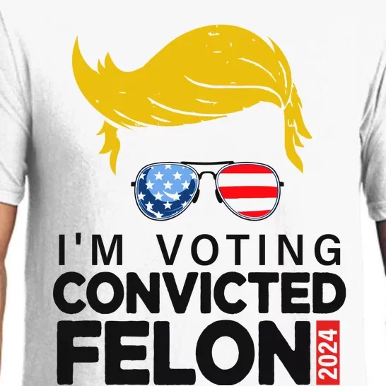 Voting Convicted Felon 2024 Graphic Pajama Set