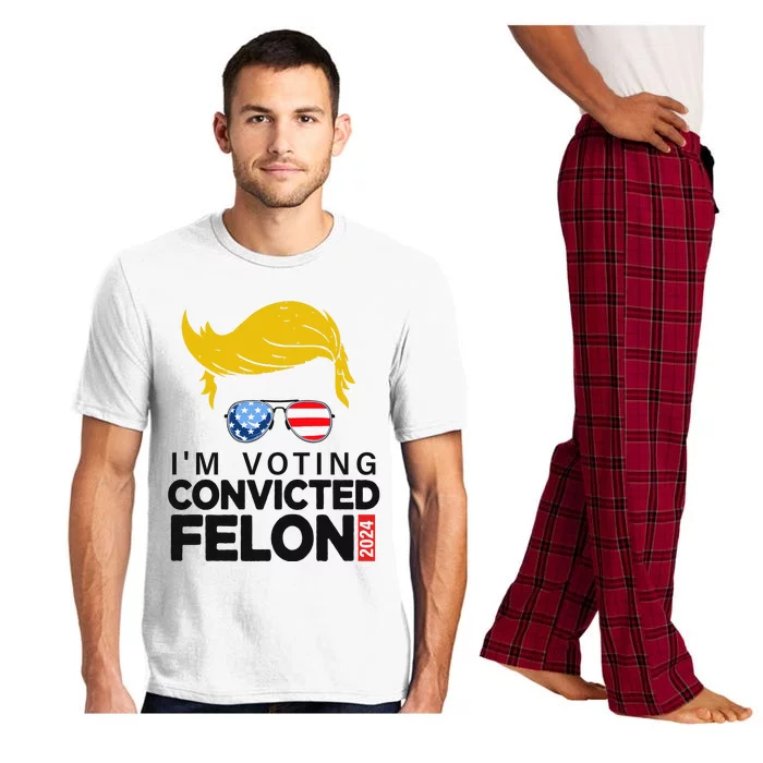 Voting Convicted Felon 2024 Graphic Pajama Set