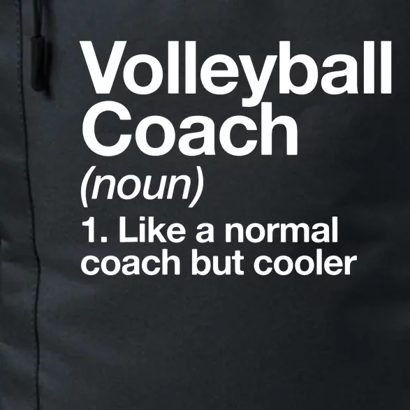 Volleyball Coach Funny Sports Definition Trainer Instructor Daily Commute Backpack