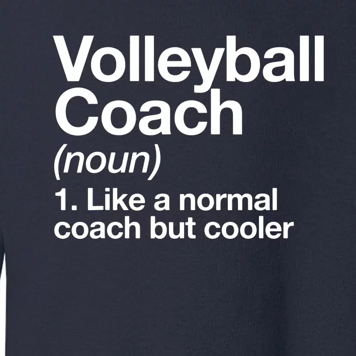 Volleyball Coach Funny Sports Definition Trainer Instructor Toddler Sweatshirt