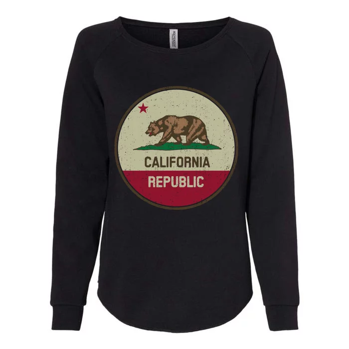 Vintage California Flag Womens California Wash Sweatshirt