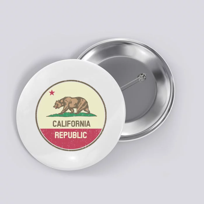 Vintage California Flag Button