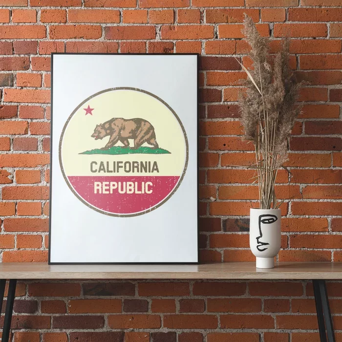 Vintage California Flag Poster