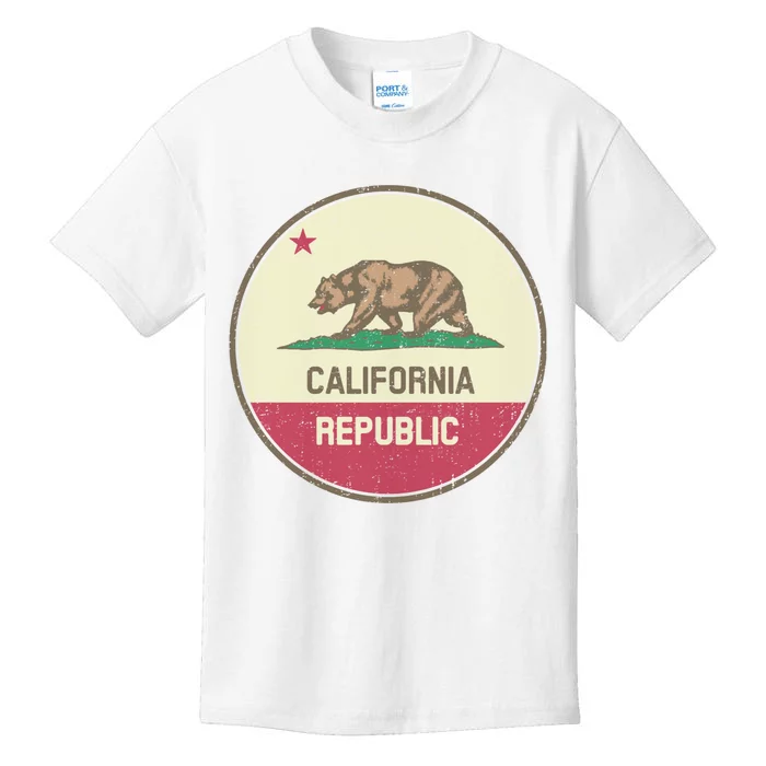 Vintage California Flag Kids T-Shirt