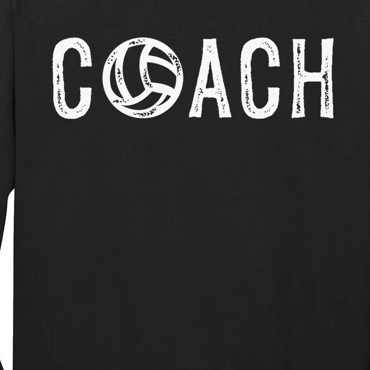 Volleyball Coach Funny Sports Definition Trainer Instructor Tall Long Sleeve T-Shirt