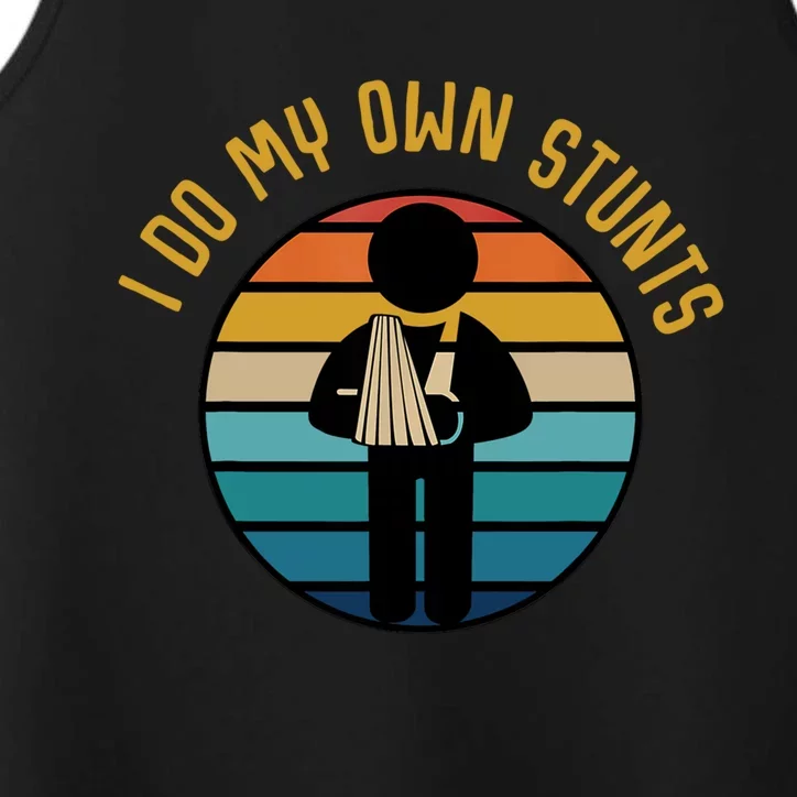 Valentines Christmas Family Matching I Do My Own Stunts Gift Performance Tank