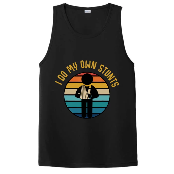 Valentines Christmas Family Matching I Do My Own Stunts Gift Performance Tank