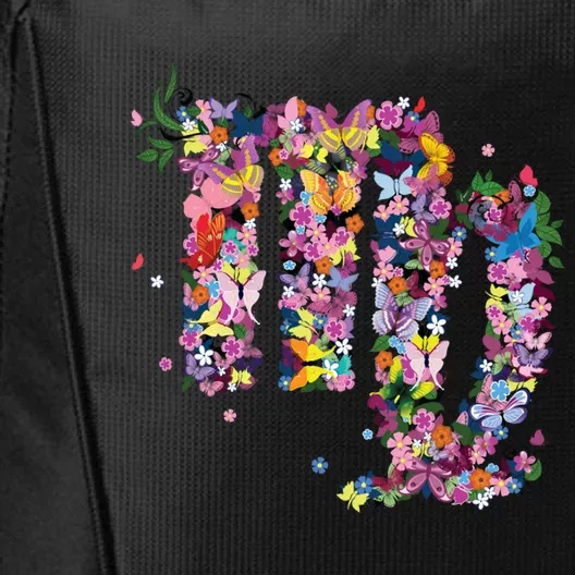 Virgo Colourful Flowers And Butterfly Zodiac Star Sign Funny Gift City Backpack