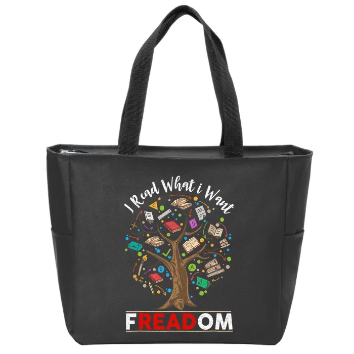 Vintage Censorship Freedom Reading Nerd I Read Banned Books Zip Tote Bag