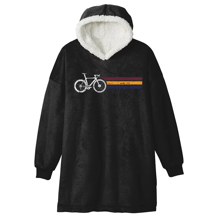 Vintage Cycling Funny Classic Bicycle Bicycling Lover Outfit Hooded Wearable Blanket