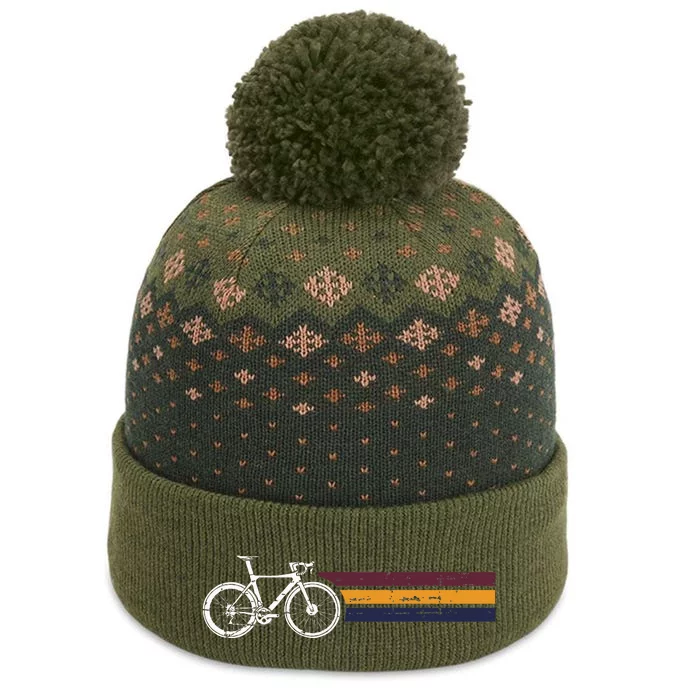 Vintage Cycling Funny Classic Bicycle Bicycling Lover Outfit The Baniff Cuffed Pom Beanie