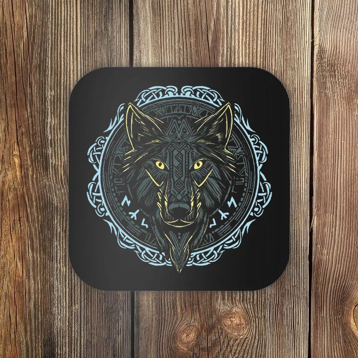 Viking Celtic Fenrir Wolf Of Odin Norse Myths Nordic Gifts Coaster