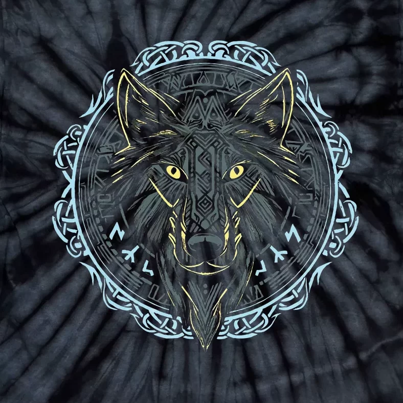 Viking Celtic Fenrir Wolf Of Odin Norse Myths Nordic Gifts Tie-Dye T-Shirt