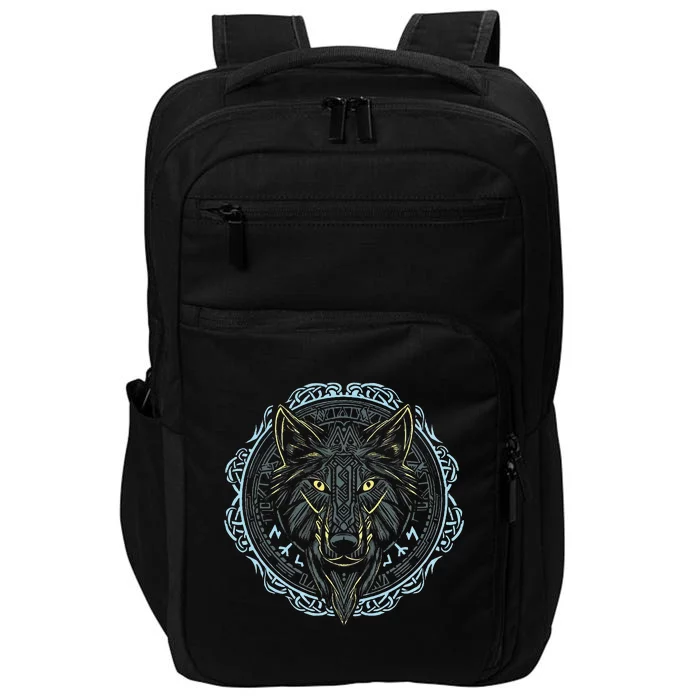 Viking Celtic Fenrir Wolf Of Odin Norse Myths Nordic Impact Tech Backpack