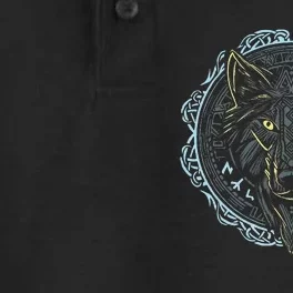 Viking Celtic Fenrir Wolf Of Odin Norse Myths Nordic Dry Zone Grid Performance Polo