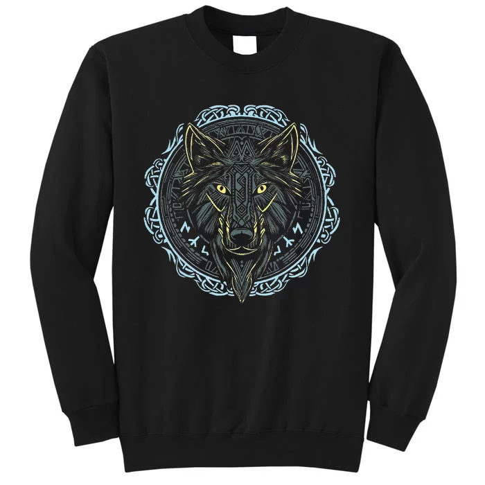 Viking Celtic Fenrir Wolf Of Odin Norse Myths Nordic Tall Sweatshirt