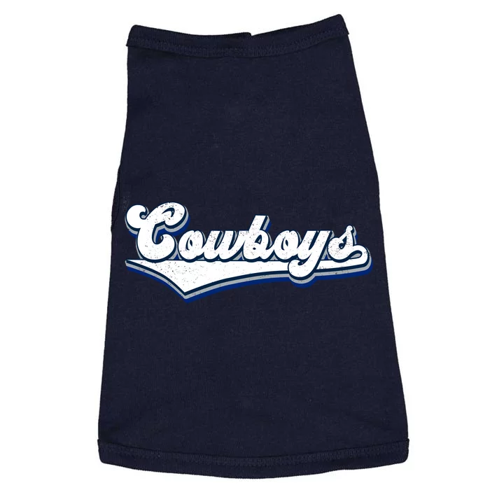 Vintages Cowboys Football Logo Doggie Tank