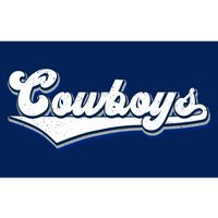 Vintages Cowboys Football Logo Bumper Sticker