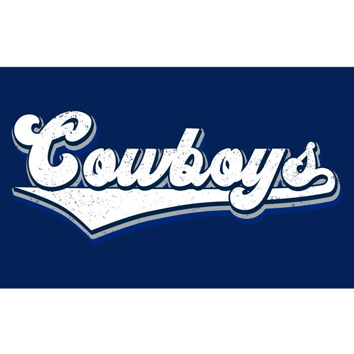 Vintages Cowboys Football Logo Bumper Sticker