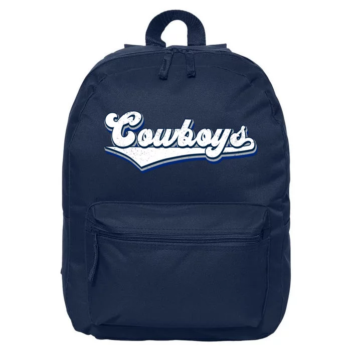 Vintages Cowboys Football Logo 16 in Basic Backpack