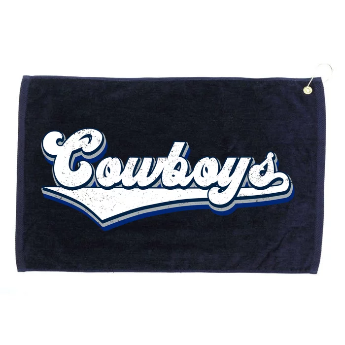 Vintages Cowboys Football Logo Grommeted Golf Towel