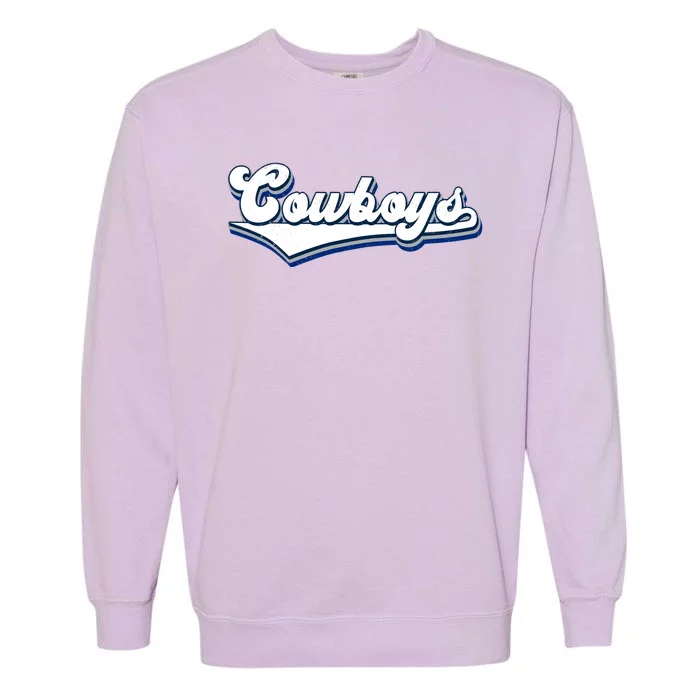 Vintages Cowboys Football Logo Garment-Dyed Sweatshirt