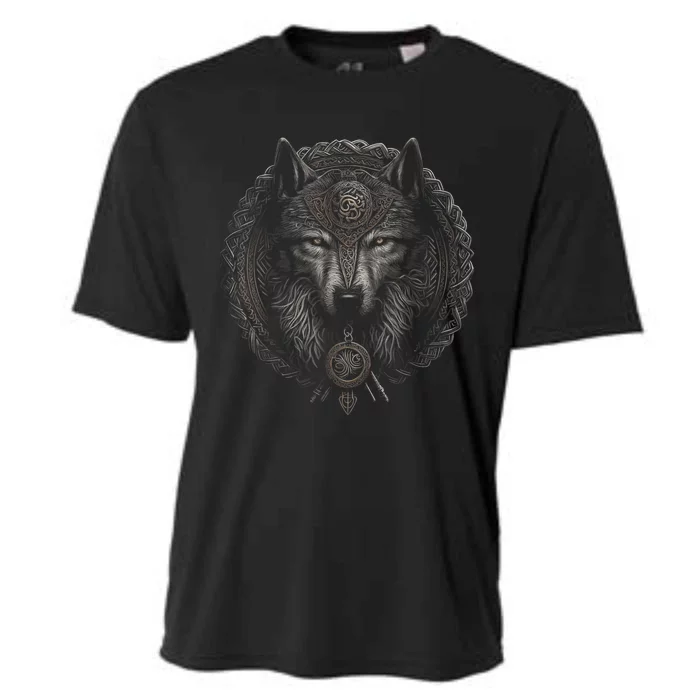 Viking Celtic Fenrir Wolf Women Cooling Performance Crew T-Shirt