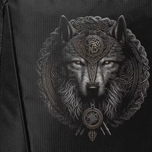 Viking Celtic Fenrir Wolf Women City Backpack