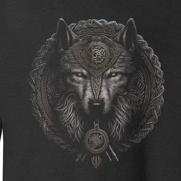 Viking Celtic Fenrir Wolf Women Toddler Sweatshirt