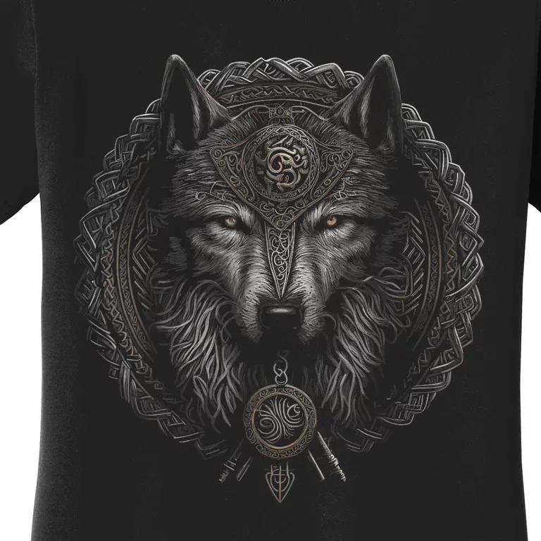 Viking Celtic Fenrir Wolf Women Women's T-Shirt