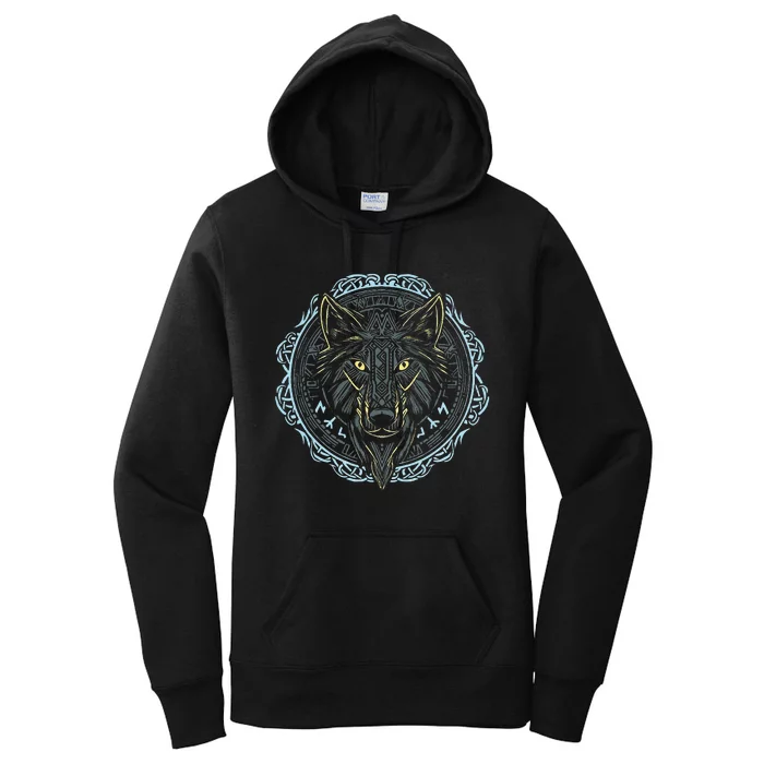 Viking Celtic Fenrir Wolf Of Odin Norse Myths Nordic Gifts Women's Pullover Hoodie