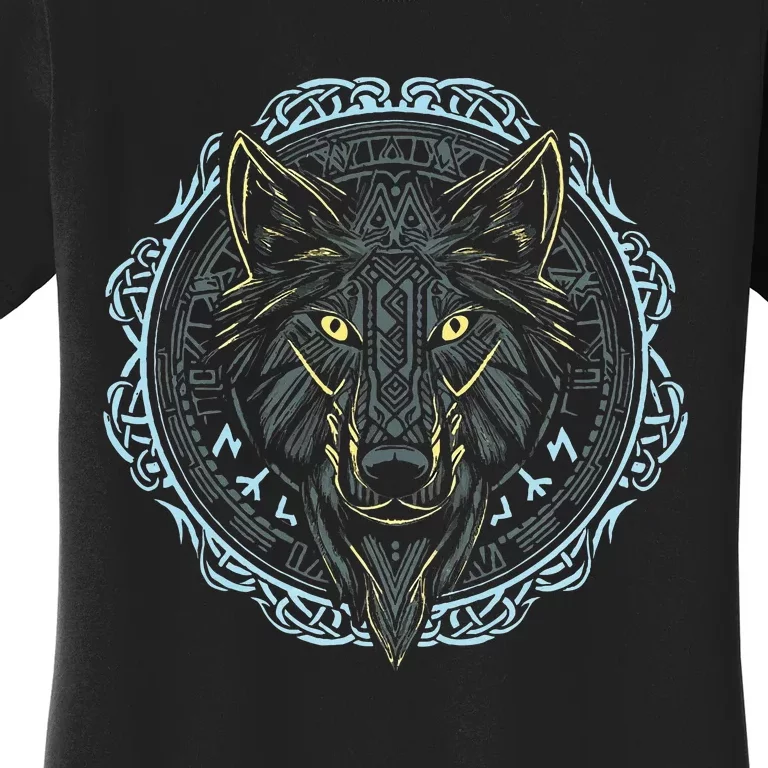 Viking Celtic Fenrir Wolf Of Odin Norse Myths Nordic Gifts Women's T-Shirt