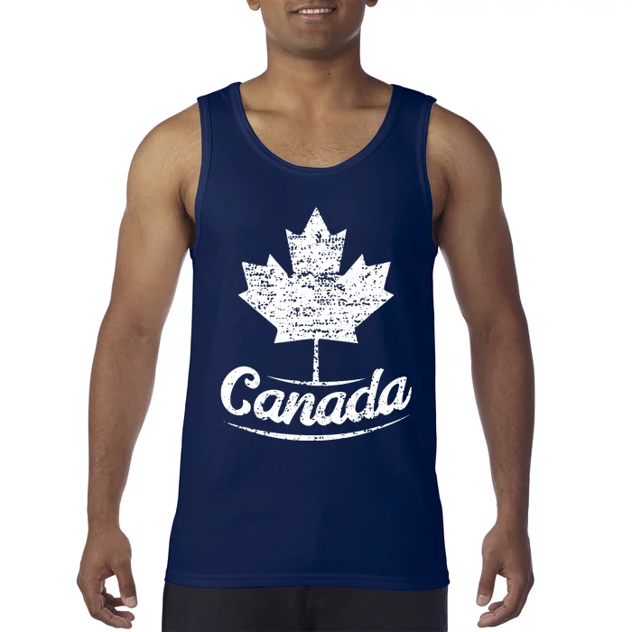 Vintage Canada Flag Canadian Flag Maple Leaf Tank Top