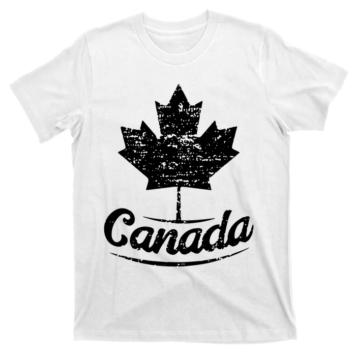 Vintage Canada Flag Canadian Flag Maple Leaf T-Shirt