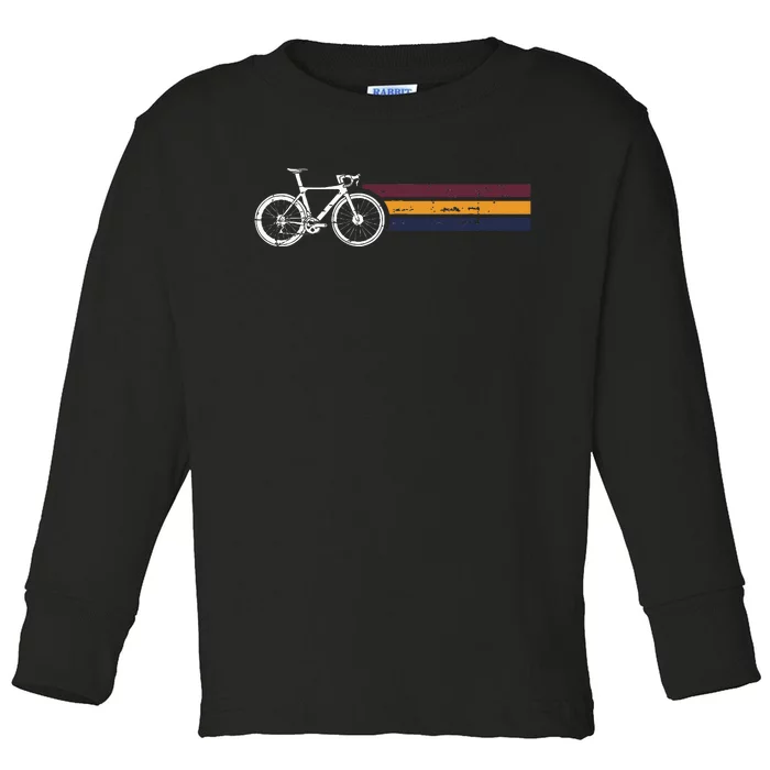 Vintage Cycling Funny Classic Bicycle Bicycling Lover Outfit Toddler Long Sleeve Shirt