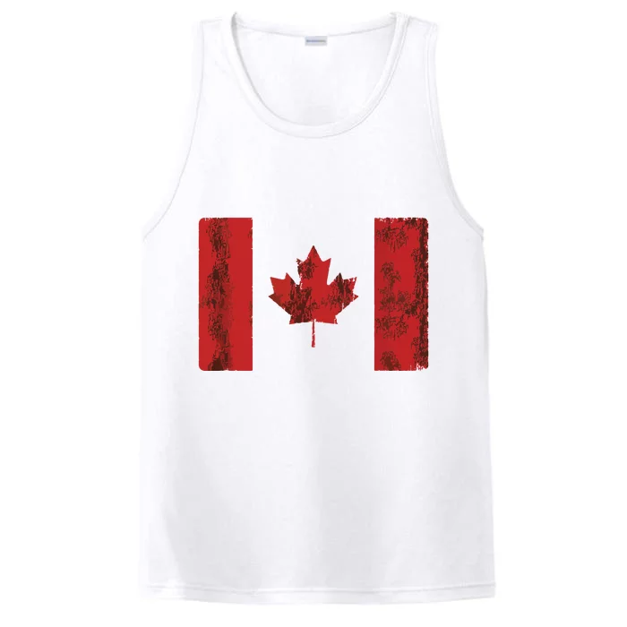 Vintage Canadian Flag CA Canada Souvenir Gift Performance Tank