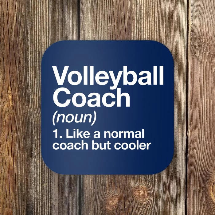 Volleyball Coach Funny Sports Definition Trainer Instructor Coaster