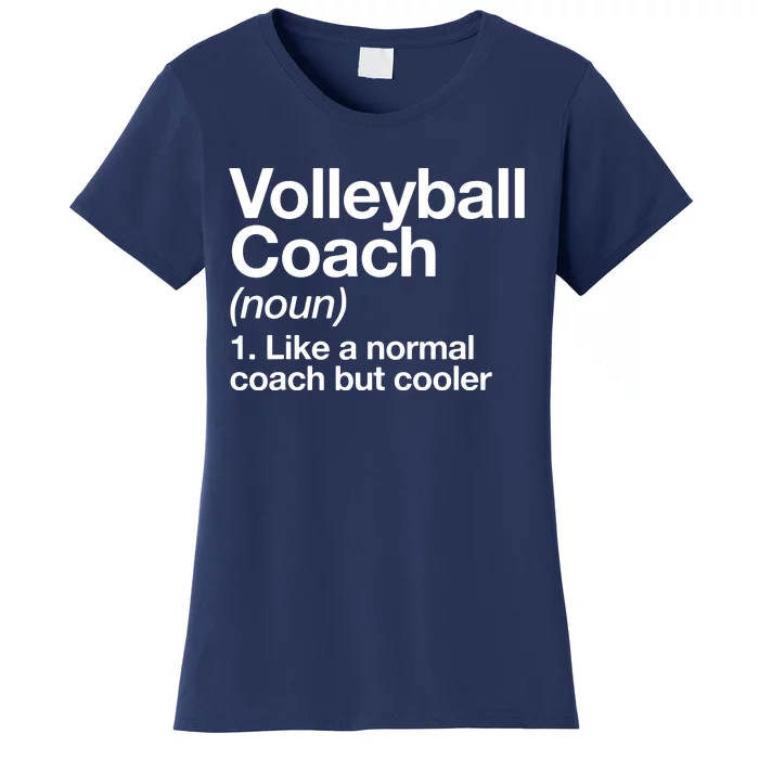 Volleyball Coach Funny Sports Definition Trainer Instructor Women's T-Shirt