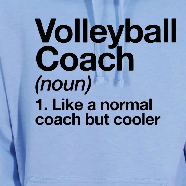 Volleyball Coach Funny Sports Definition Trainer Instructor Unisex Surf Hoodie