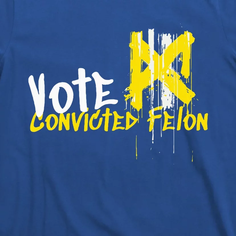 Vote Convicted Felon Usa 2024 Election Graffiti T-Shirt