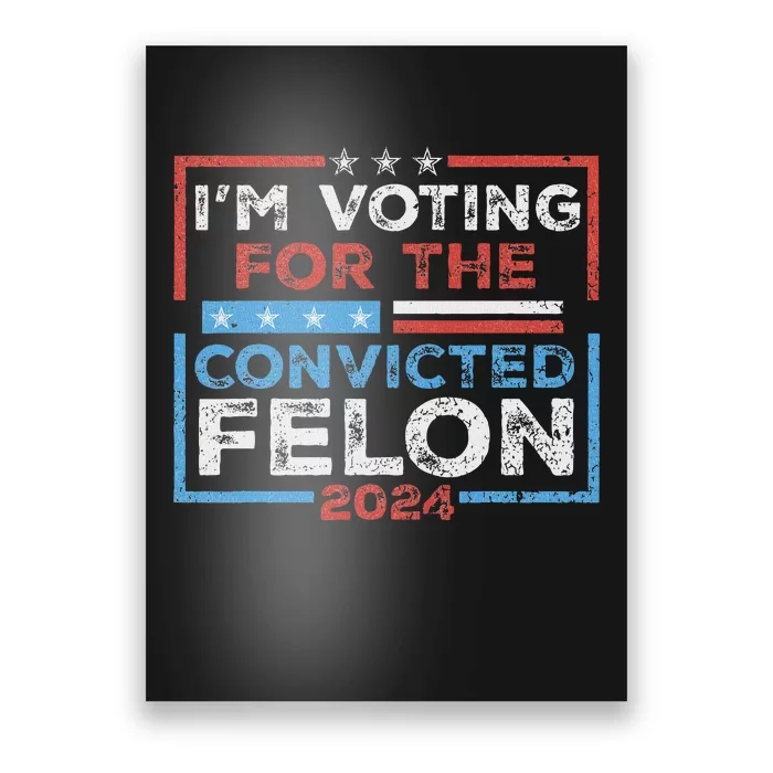 Voting Convicted Felon 2024 Election Poster