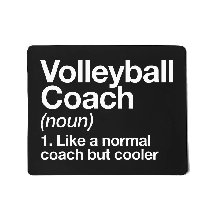 Volleyball Coach Funny Sports Definition Trainer Instructor Mousepad