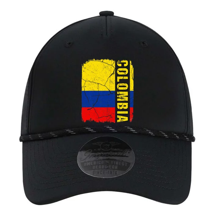 Vintage Colombian Flag Colombia Pride Roots Heritage Gift Performance The Dyno Cap