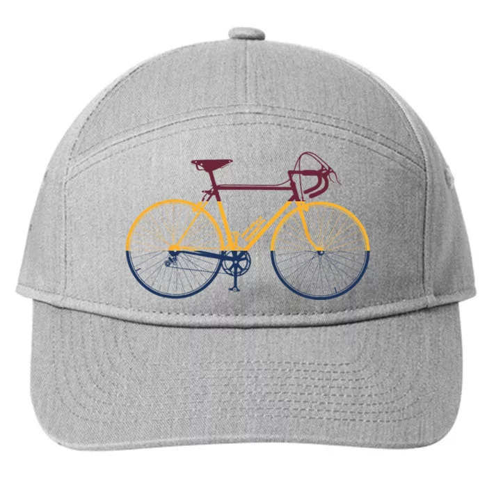 Vintage Cycling Funny Classic Bicycle Bicycling Lover Outfit 7-Panel Snapback Hat