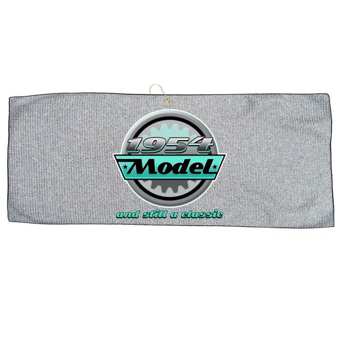 Vintage Car Gear 1954 Model And Still A Classic 70th Birthday Large Microfiber Waffle Golf Towel