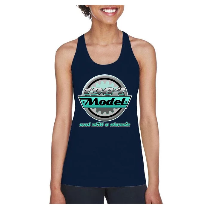 Vintage Car Gear 1964 Model And Still A Classic 60th Birthday Women's Racerback Tank