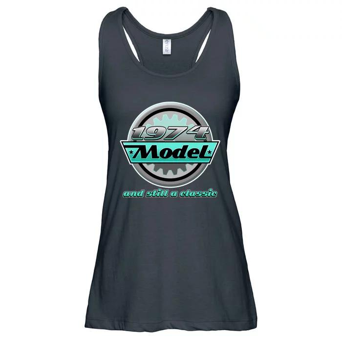 Vintage Car Gear 1974 Model And Still A Classic 50th Birthday Ladies Essential Flowy Tank