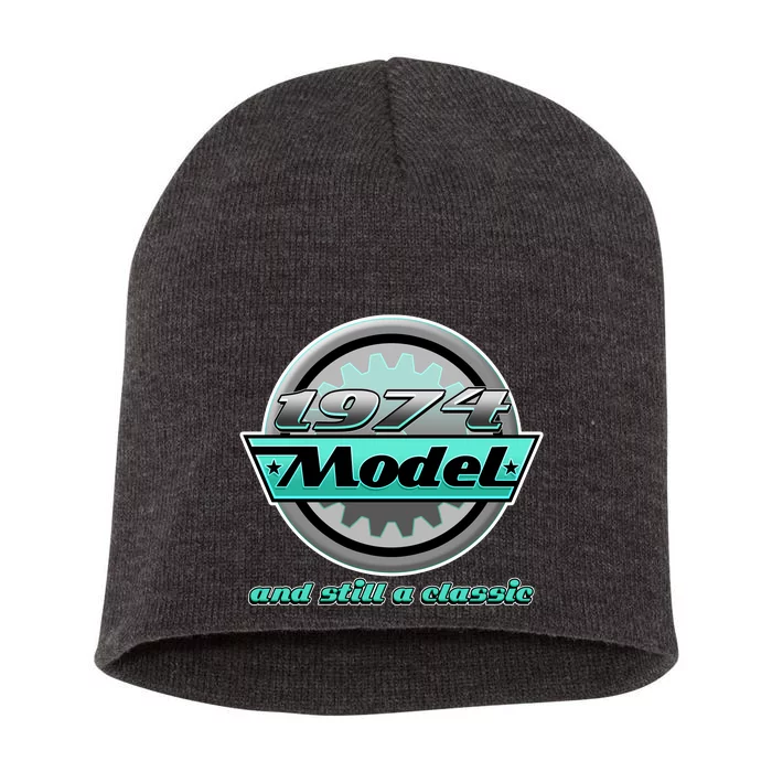 Vintage Car Gear 1974 Model And Still A Classic 50th Birthday Short Acrylic Beanie